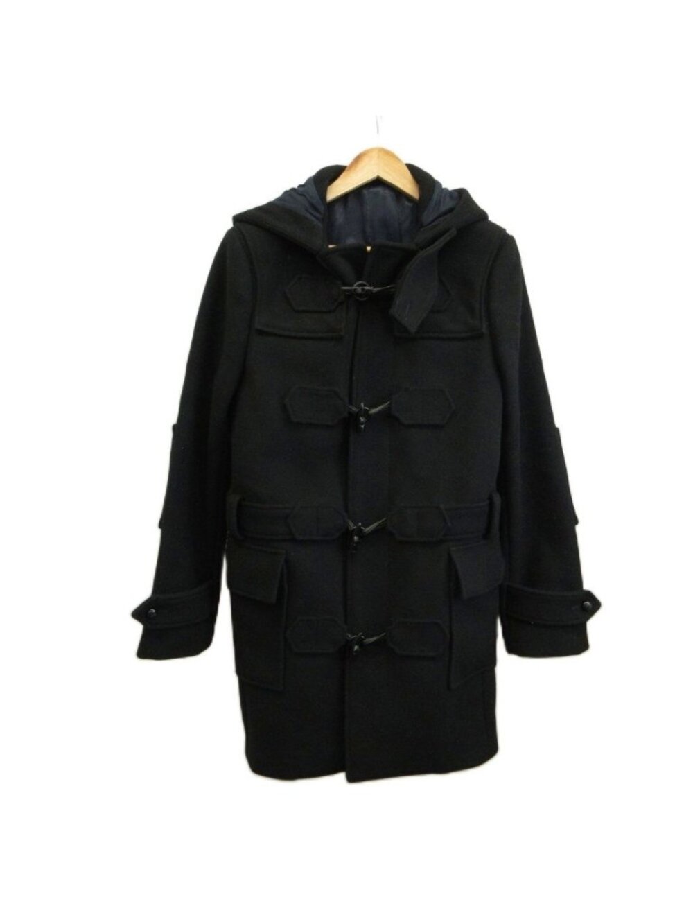 Balenciaga United Arrows Custom Made Duffle Coat Outer Wool Middle Hood Fully